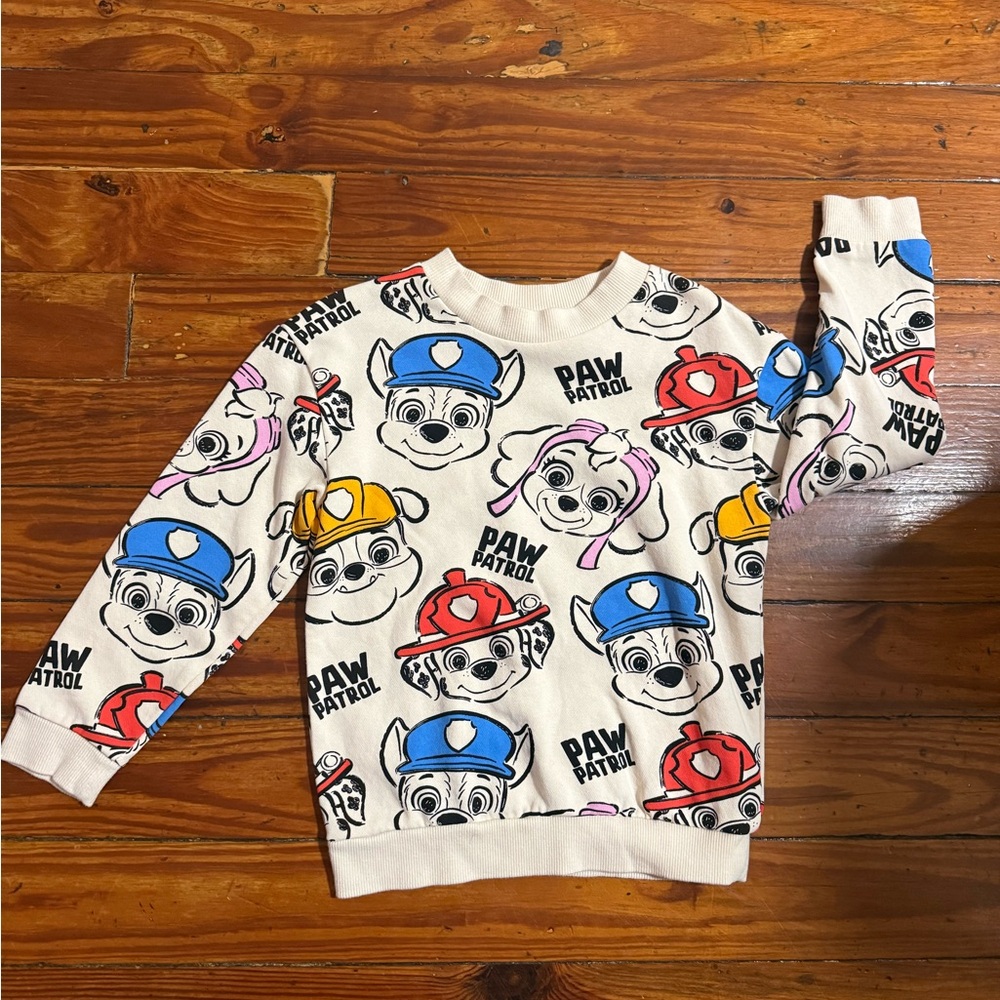 H&M Paw Patrol Kids Sweatshirt - Cream with Multicolor Print